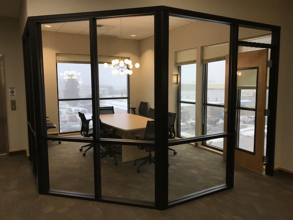 glass wall conference room
